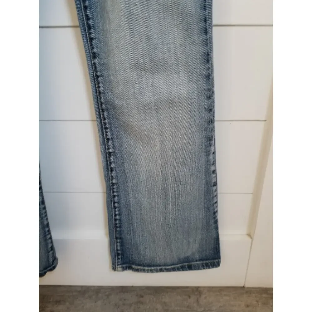 VTG Levi's 518 Jeans 13M Juniors Faded Wash Bleached Look Superlow Bootcut